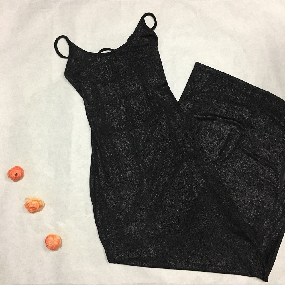 Black maxi dress